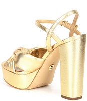 MICHAEL Michael Kors Josie Knotted Ankle Strap Platform Dress Sandals