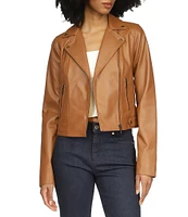 MICHAEL Michael Kors Lamb Leather Moto Jacket