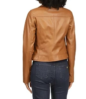 MICHAEL Michael Kors Lamb Leather Moto Jacket