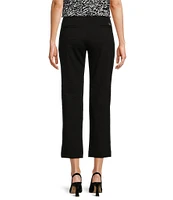 MICHAEL Michael Kors Ponte Knit Straight Leg Front Seam Crop Pant