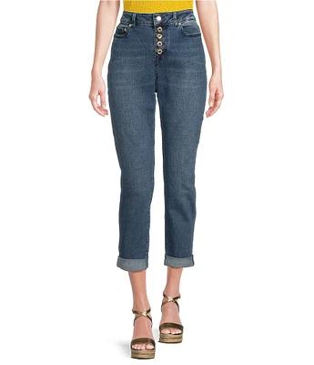 MICHAEL Michael Kors Skinny High Waisted Cropped Selma Jeans