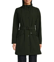 MICHAEL Michael Kors Stand Collar Belted Zip Front Anorak Jacket