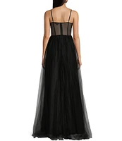 Midnight Doll Embellished Corset Ball Gown