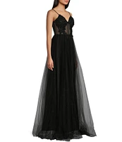 Midnight Doll Embellished Corset Ball Gown