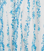 Midnight Doll Floral Printed V-Neck Tie Strap Midi Dress