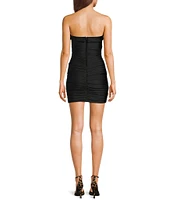 Midnight Doll Sleeveless Removeable Strap Tube Bodycon Dress
