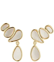 Mignonne Gavigan 14K Gold Plated Brass Petite Paulina Mother Of Pearl Drop Earrings