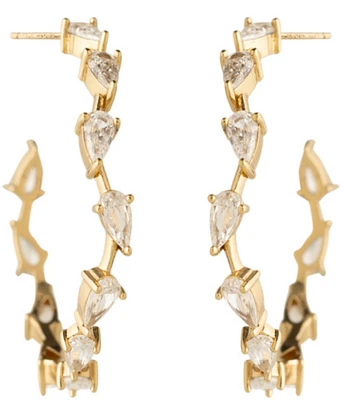 Mignonne Gavigan Worth CZ Hoop Earrings