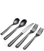 Mikasa Delano Black 20-Piece Stainless Steel Flatware Set