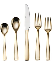 Mikasa Delano Black 20-Piece Stainless Steel Flatware Set