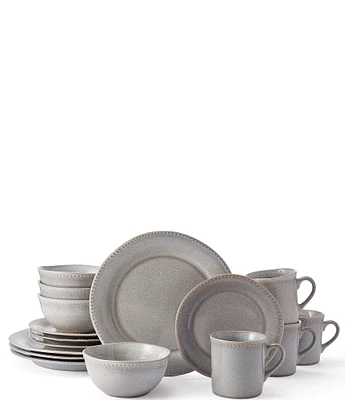 Mikasa Ellie Grey 16-Piece Dinnerware Set