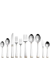 Mikasa Gold-Accent Harmony 65-Piece Stainless Steel Flatware Set