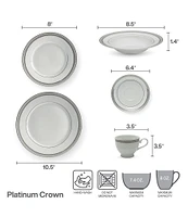 Mikasa Platinum Crown 40-Piece Dinnerware Set