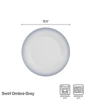 Mikasa Swirl Ombre Mocha Round Platter