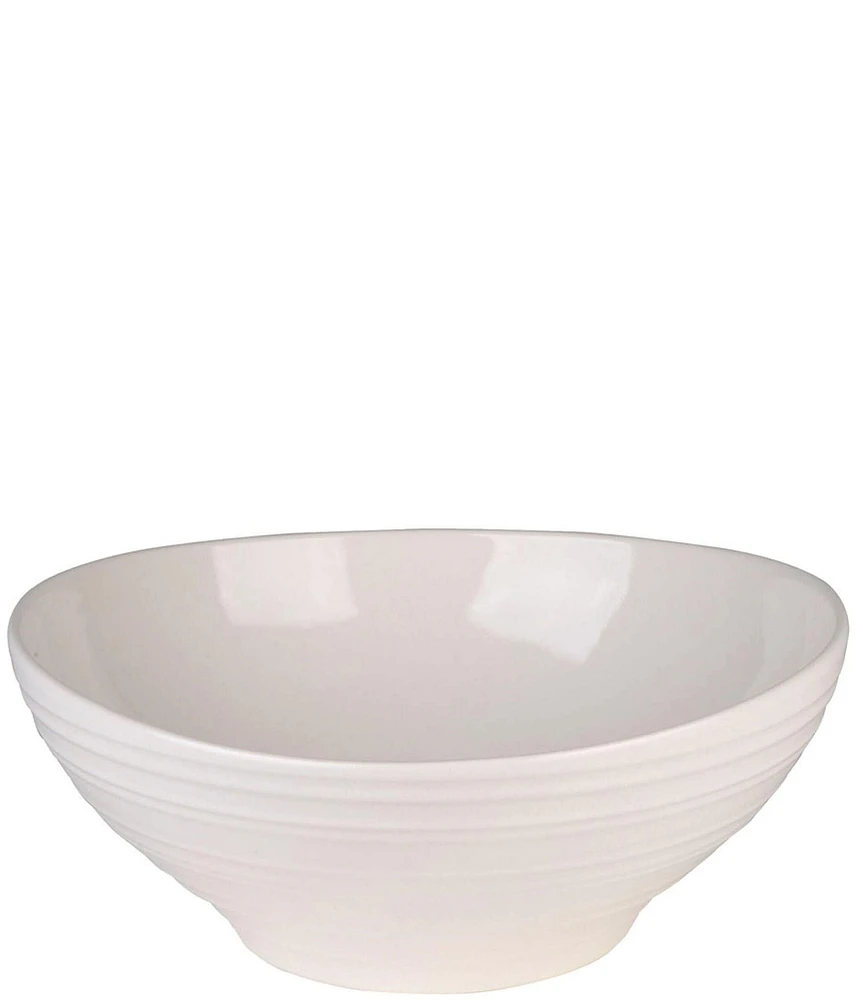 Mikasa Swirl White Round Vegetable Bowl