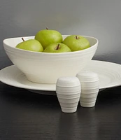 Mikasa Swirl White Round Vegetable Bowl