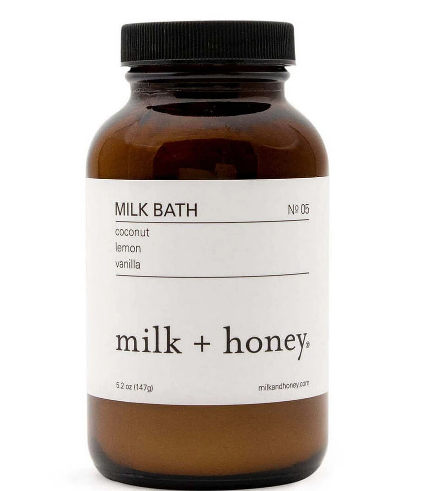 Milk & Honey Blend N05: Coconut, Lemon, Vanilla Milk Bath, 5.2oz