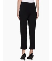 Ming Wang Knit Pull-On Ankle Pants