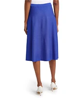 Ming Wang Aria Soft Knit A-Line Skirt