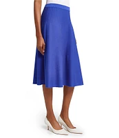 Ming Wang Aria Soft Knit A-Line Skirt