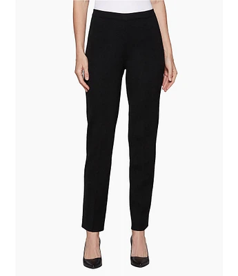 Ming Wang Straight Leg Knit Pull-On Pants