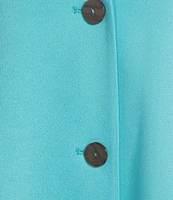 Ming Wang Deco Crepe Winged Collar Bracelet Tulip Sleeve Jacket