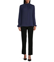 Ming Wang Knit Cropped Pull-On Tailored Fit Pant