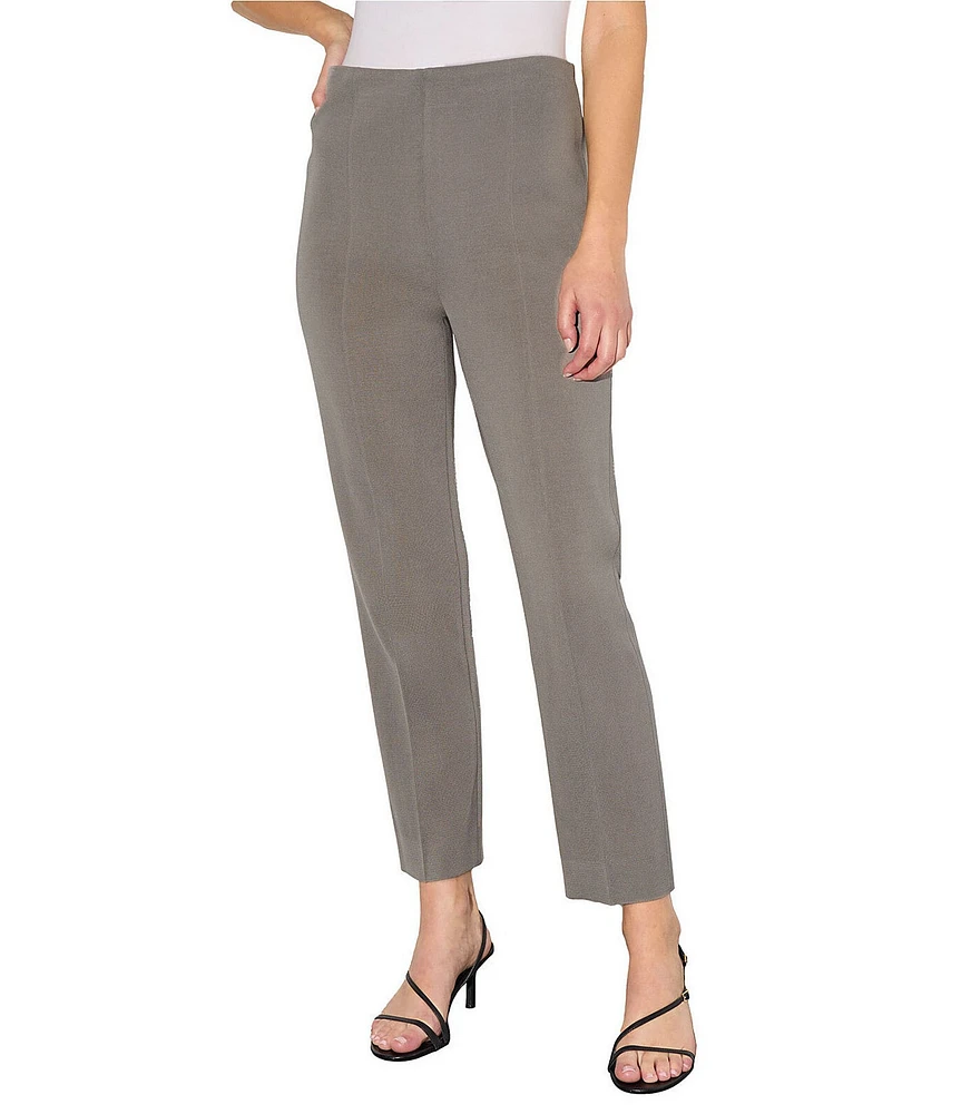 Ming Wang Knit Cropped Pull-On Tailored Fit Pant