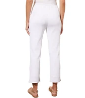 Ming Wang Lined Knit Pull-On Ankle Pants
