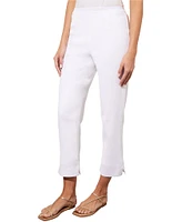 Ming Wang Lined Knit Pull-On Ankle Pants