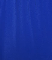 Ming Wang Plus Crepe De Chine Straight Leg Pants