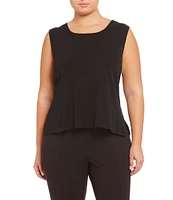 Ming Wang Plus Size Scoop Neck Sleeveless Tank