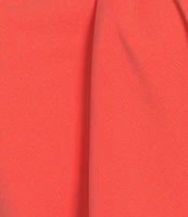 Ming Wang Plus Size Stretch Deco Crepe Scoop Neck Sleeveless Top