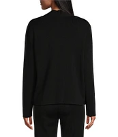 Ming Wang Soft Knit Open Front Long Sleeve Jacket