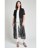 Ming Wang Stretch Deco Crepe Scoop Neck Sleeveless Top