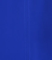 Ming Wang Woven Crepe V-Neck Cap Sleeve Top