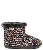 Minnetonka Betty Knit Faux Fur Bootie Slippers