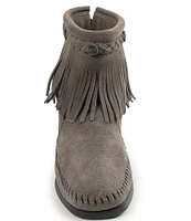 Minnetonka Concho Suede Fringe Boots