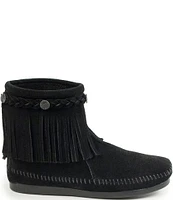 Minnetonka Concho Suede Fringe Boots