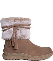 Minnetonka Everett Water Resistant Suede Faux Fur Cold Weather Booties