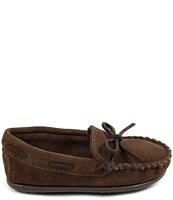 Minnetonka Kids' Boat Suede Moccasins (Youth)