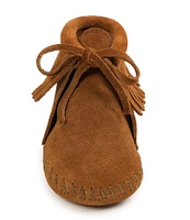 Minnetonka Kids' Fringe Bootie Crib Shoes (Infant)