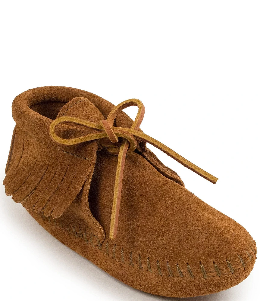 Minnetonka Kids' Suede Fringe Softsole Boots (Youth)