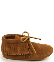 Minnetonka Kids' Suede Fringe Softsole Boots (Youth)