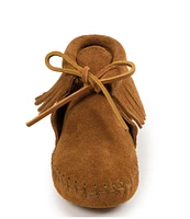 Minnetonka Kids' Suede Fringe Softsole Boots (Infant)