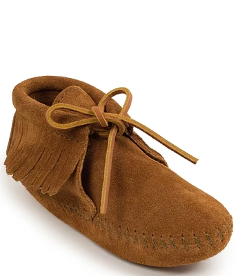 Minnetonka Kids' Suede Fringe Softsole Boots (Toddler)