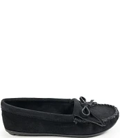 Minnetonka Kilty Suede Fringe Moccasins