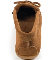 Minnetonka Kilty Suede Fringe Moccasins