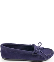 Minnetonka Kilty Suede Fringe Moccasins