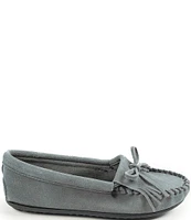 Minnetonka Kilty Suede Fringe Moccasins